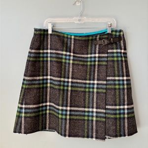 Grey Plaid skirt from Boden - Size US 12